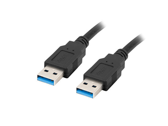 Lanberg CA-USBA-30CU-0010-BK USB cable 1m 3.0 USB A Black