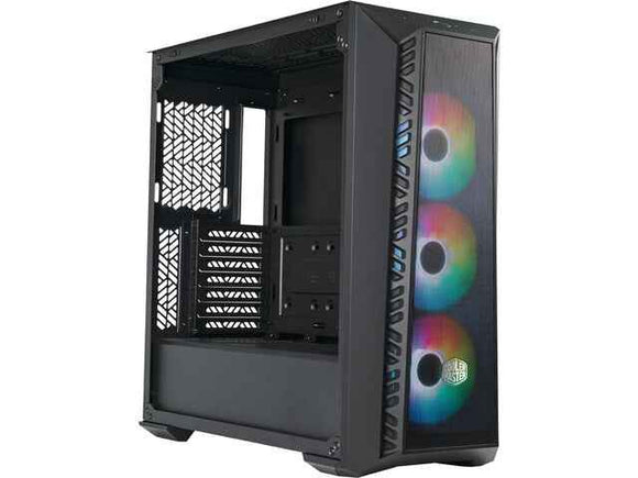 Boîtier noir MasterBox 520 Mesh avec fenêtre ARGB, noir