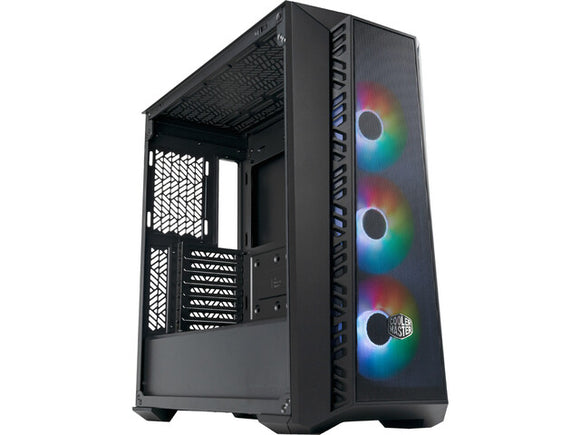 Boîtier noir MasterBox 520 Mesh avec fenêtre ARGB, noir