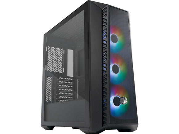 Boîtier noir MasterBox 520 Mesh avec fenêtre ARGB, noir