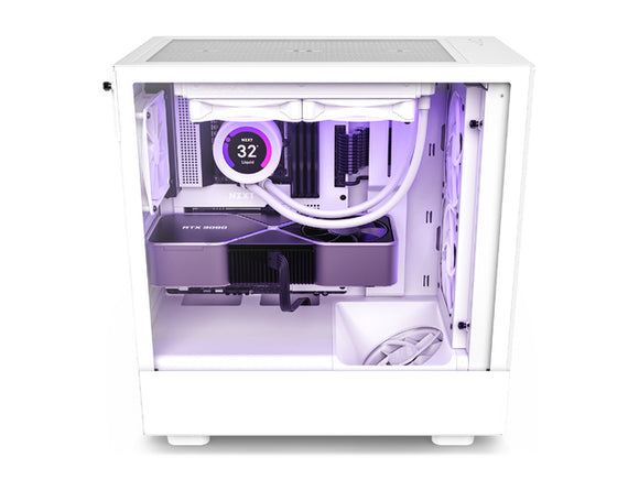 NZXT H5 Elite RGB Midi-Tower - white