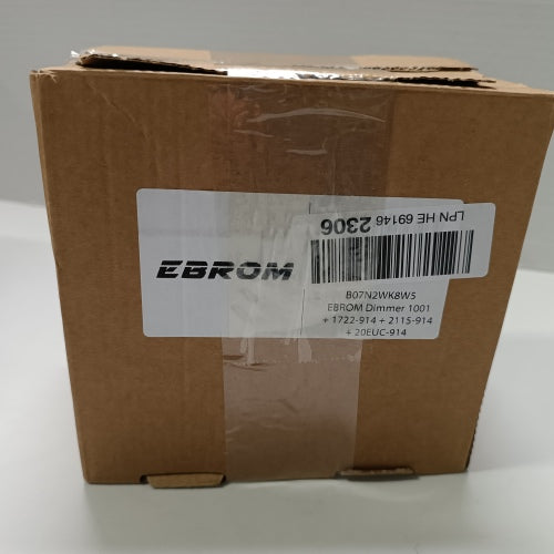 Ecost customer return EBROM Complete Set LED Dimmer/Rotary Dimmer + Busch Jäger Balance Si Alpine Wh