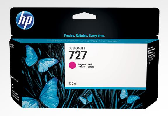 HP 727 original Ink cartridge B3P20A magenta standard capacity 130 ml 1-pack