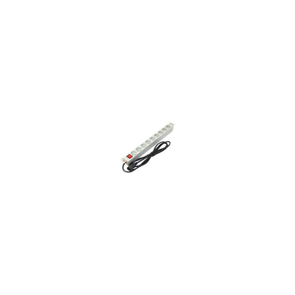 Unité de distribution d'alimentation pdu digitus a-19-strip-4-imp 9 prises secteur 1u blanc