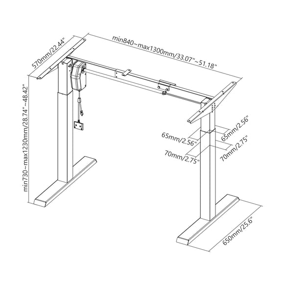Bureau motorisé Sbox MD-622