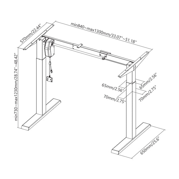 Bureau motorisé Sbox MD-622