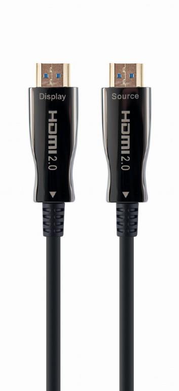 Câble hdmi haute vitesse optique actif aoc avec ethernet  série aoc premium  gembird ccbp-hdmi-aoc-20m-02 20 m