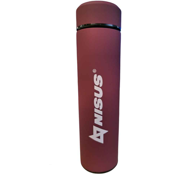 Thermos Nisus T-49 avec capteur de chaleur 0,45 l Rouge