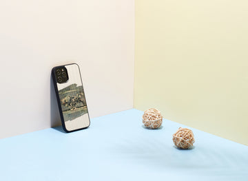 Coque man&wood pour iphone 12 pro max taureau blanc