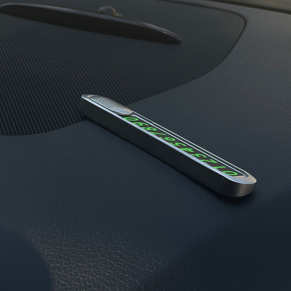 Carte de numéro de téléphone de stationnement temporaire Tellur argent métallisé