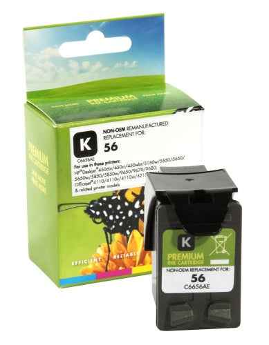 Compatible Static-Control Hewlett-Packard 56 (C6656A) Noir, 450 p.