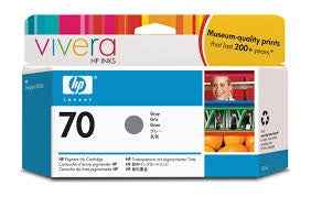 HP 70 original Ink cartridge C9450A grey standard capacity 130ml 1-pack with Vivera Ink cartridge