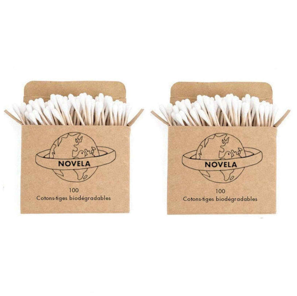 Cotons-tiges biodégradables en bois | Novela Global