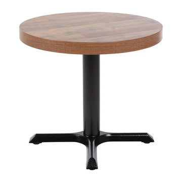 PLATEAU DE TABLE ROND 60 CM EFFET BOIS VIEILLI (PIETEMENT NON FOURNI) - clicktofournisseur.com