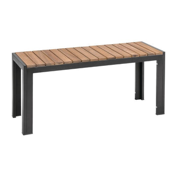 LOT DE 2 BANCS EN ACIER ET ACACIA 100 CM - clicktofournisseur.com