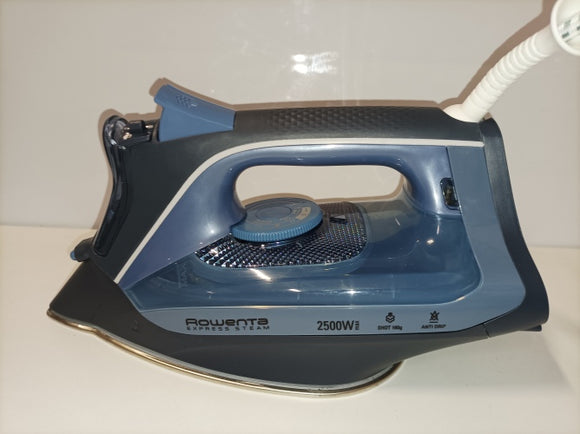 Ecost Customer Return, Rowenta DW 4320 D1 Dry  Steam iron Microsteam 300 Laser 2500 W Blue