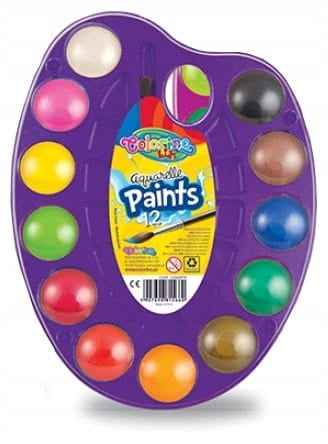 Colorino Kids Water colours palette 12 colours