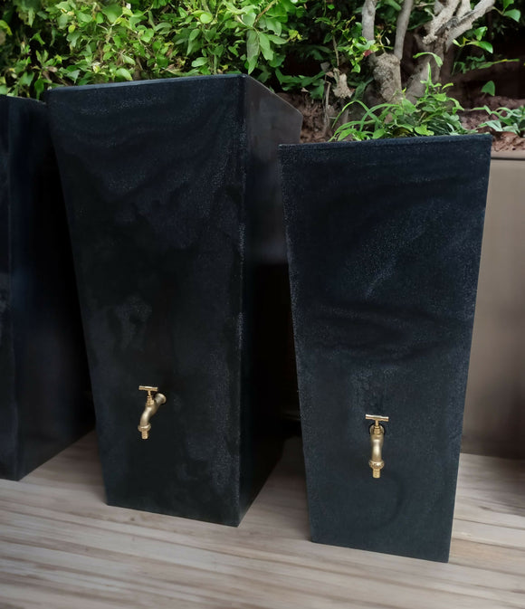 Prestige water  london granit blanc  100l  récupérateur d'eau de pluie