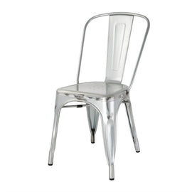 LOT DE 4 CHAISES BISTRO EN ACIER - clicktofournisseur.com