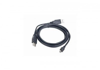 Câble gembird double usb mâle - miniusb mâle 09 m noir