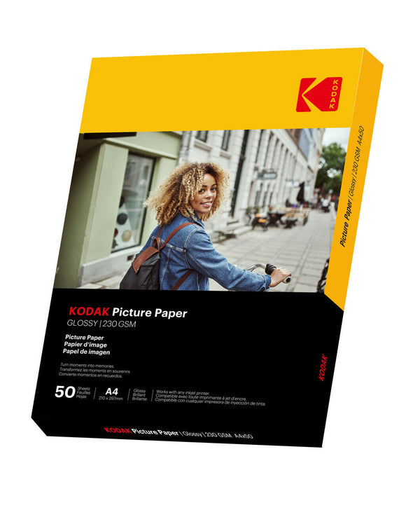Papier photo Kodak 230 g, 11,8 mil, brillant, 4/6 x 100 (9891267)