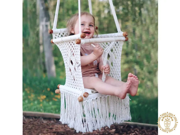 Hamac bébé macramé écru