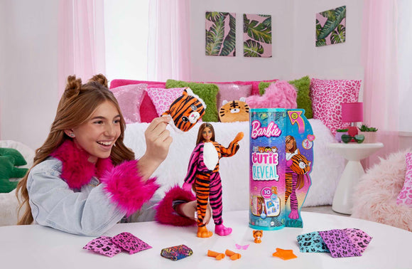 Poupée barbie® cutie reveal jungle series - tigre