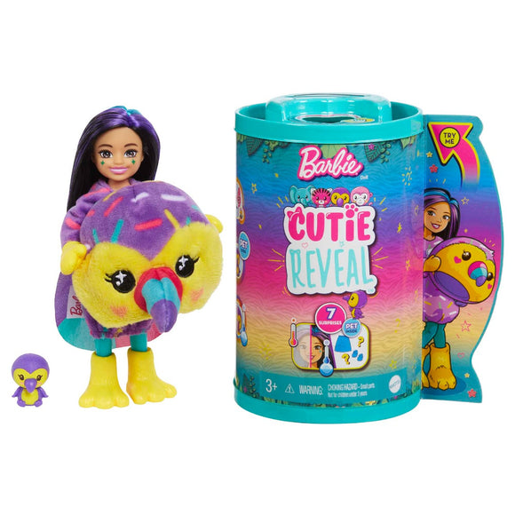 Poupée barbie® chelsea cutie reveal jungle series - toucan