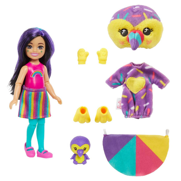 Barbie® Chelsea Cutie Reveal Džungli seeria nukk - Tuukan