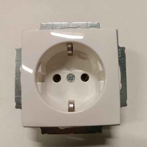 Ecost customer return EBROM Complete Set LED Dimmer/Rotary Dimmer + Busch Jäger Balance Si Alpine Wh