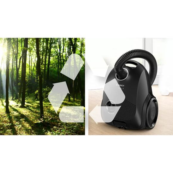 Aspirateur bosch serie 2 bgbs2lb1 35 l aspirateur cylindrique sec 600 w sac à poussière