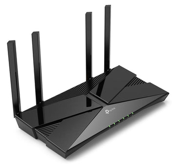 Routeur Wi-Fi 6 double bande TP-LINK AX1800 | EX220 | 802.11ax | 10/100/1000 Mbit/s | Ports Ethernet LAN (RJ-45) : 4 | Prise en charge Mesh : Oui | MU-MiMO : Oui | Pas de haut débit mobile | Type d'antenne : Externe