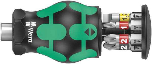 Tournevis multi-embouts Wera Kraftform Kompakt Stubby Magazin 2 Tournevis droit