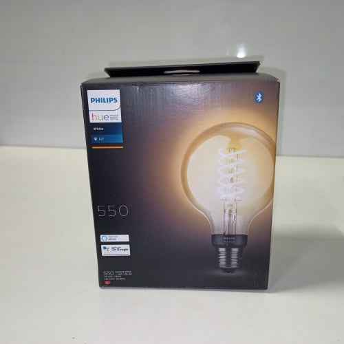 Ecost customer return Philips Lighting Hue White filament G93 light bulb with attached fl