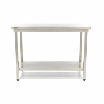 Table en acier inoxydable 160x70cm avec étagère - clicktofournisseur.com