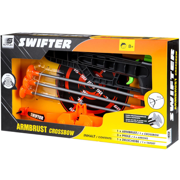 Ensemble d'arbalète à main avec flèches sunflex funsport 73082