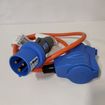 Ecost customer return Brennenstuhl Camping CEE Adaptor Cable with CEE Plug and Angled Coupling Inclu