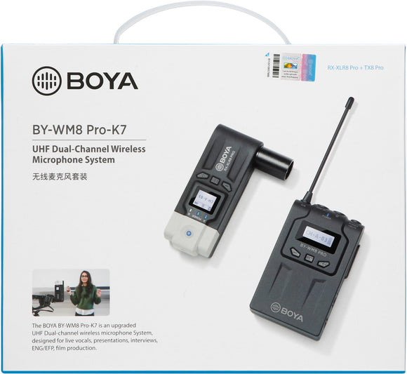 Microphone sans fil boya by-wm8 pro-k7 uhf sans fil