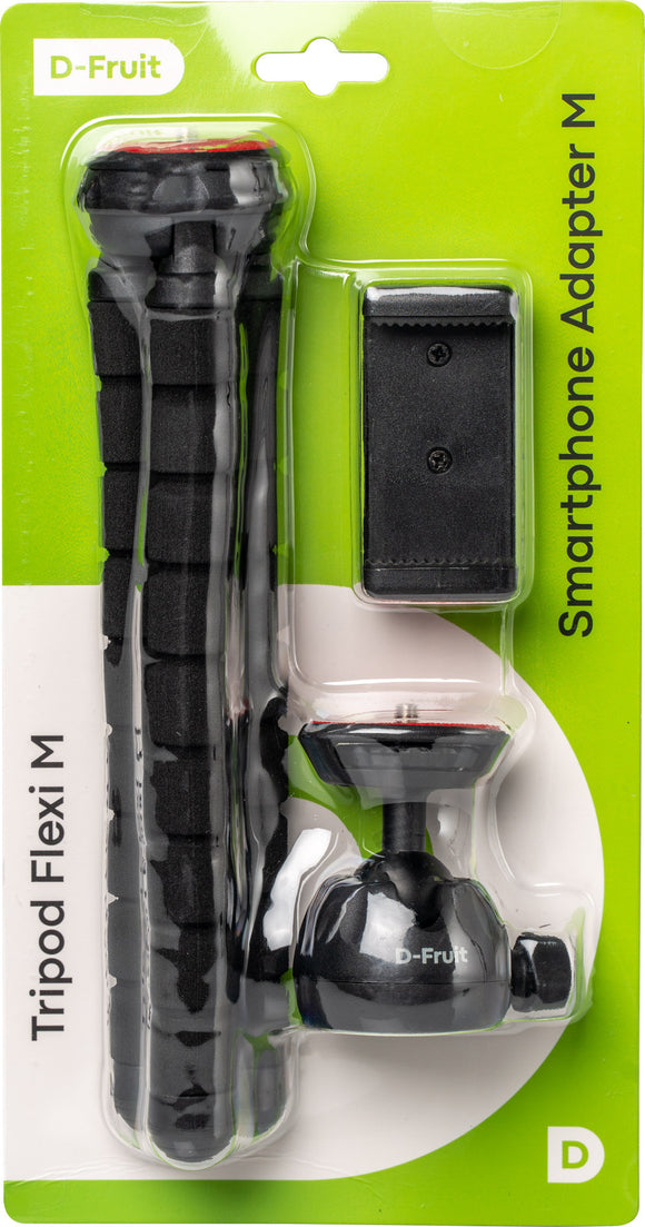 Trépied d-fruit flexi m + adaptateur téléphone m
