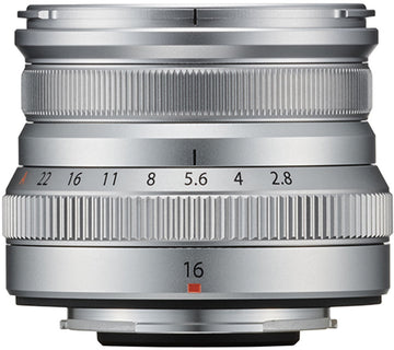 Objectif Fujifilm Fujinon XF 16 mm f/2,8 R WR, argent