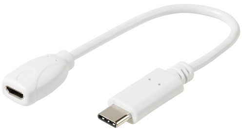 Adaptateur vivanco usb-c - microusb 37558