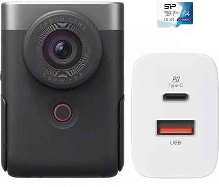 Kit de vlogging Canon Powershot V10, argent