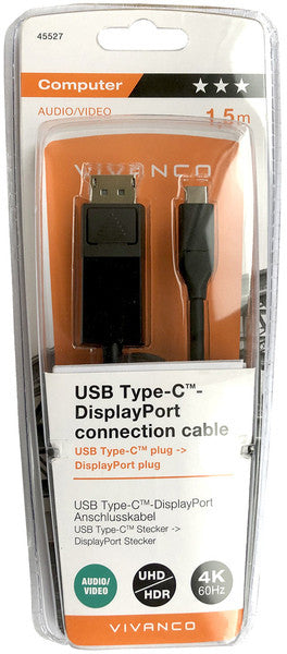 Câble vivanco usb-c - displayport 15 m 45527