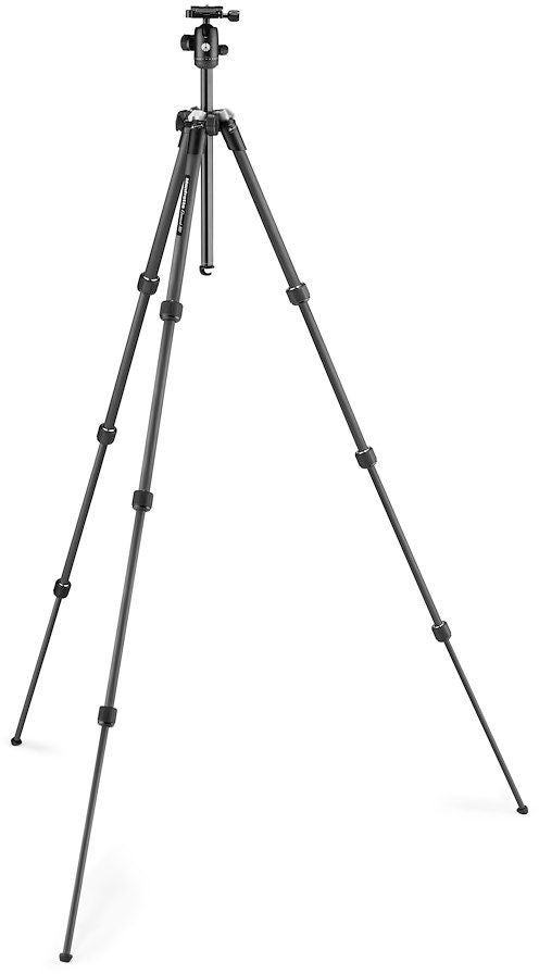 Manfrotto tripod Element MII Mobile Bluetooth Carbon MKELMII4CMB-BH, black