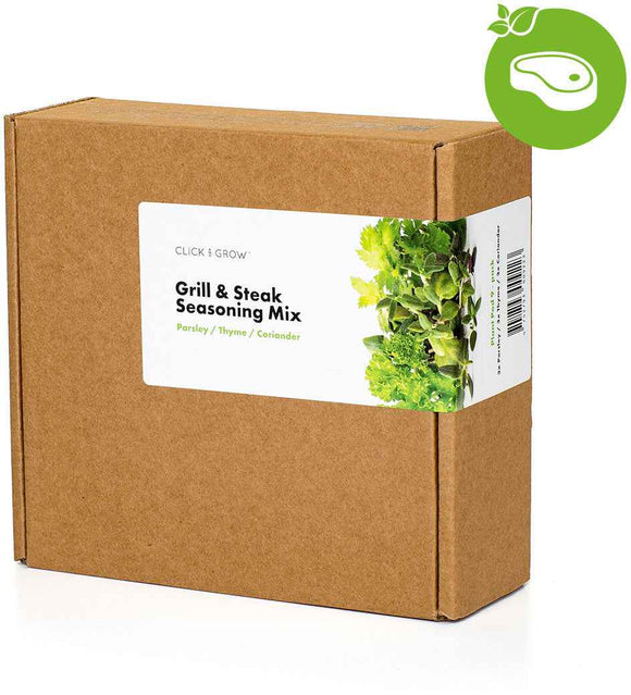 Mélange de 9 capsules de plantes Click & Grow pour steaks
