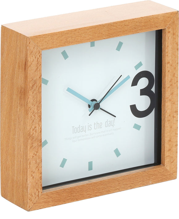 Réveil platinet avril en bois 43623