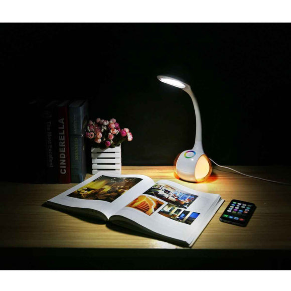 Lampe de bureau Platinet avec veilleuse PDL20 7W (43130)