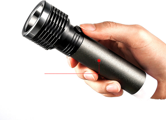 Lampe torche Platinet 3W 1200mAh, grise (45772)