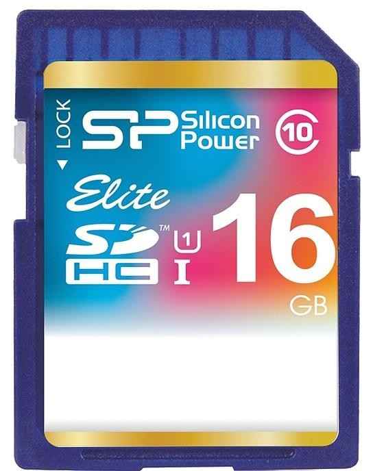 Silicon Power memory card SDHC 16GB Elite