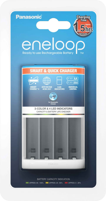 Chargeur de batterie Panasonic Eneloop BQ-CC55E